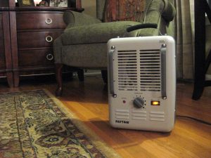 Space Heater Stock Photo