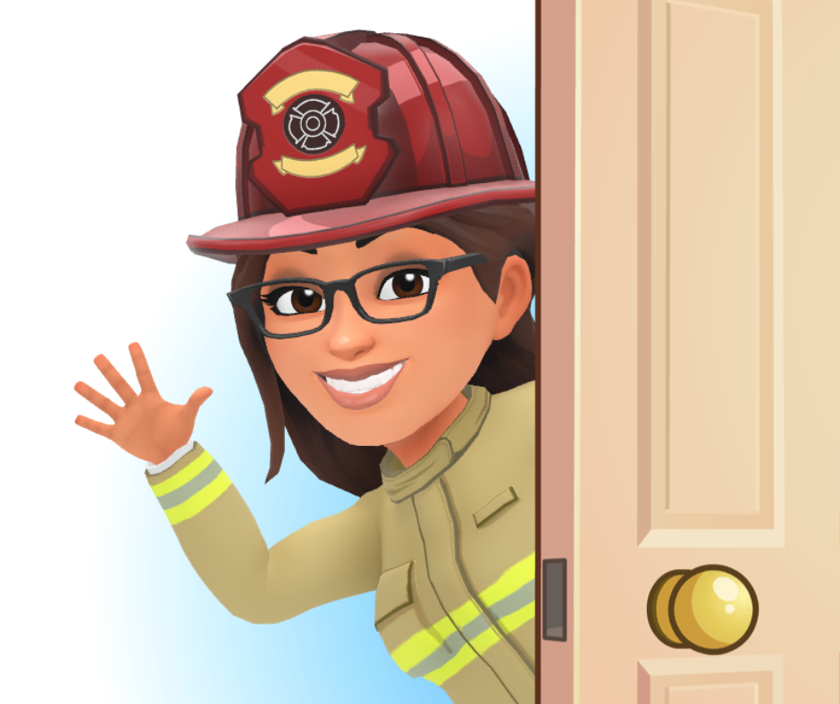 ff cindy door cartoon picture of FF Cindy popping through the screen