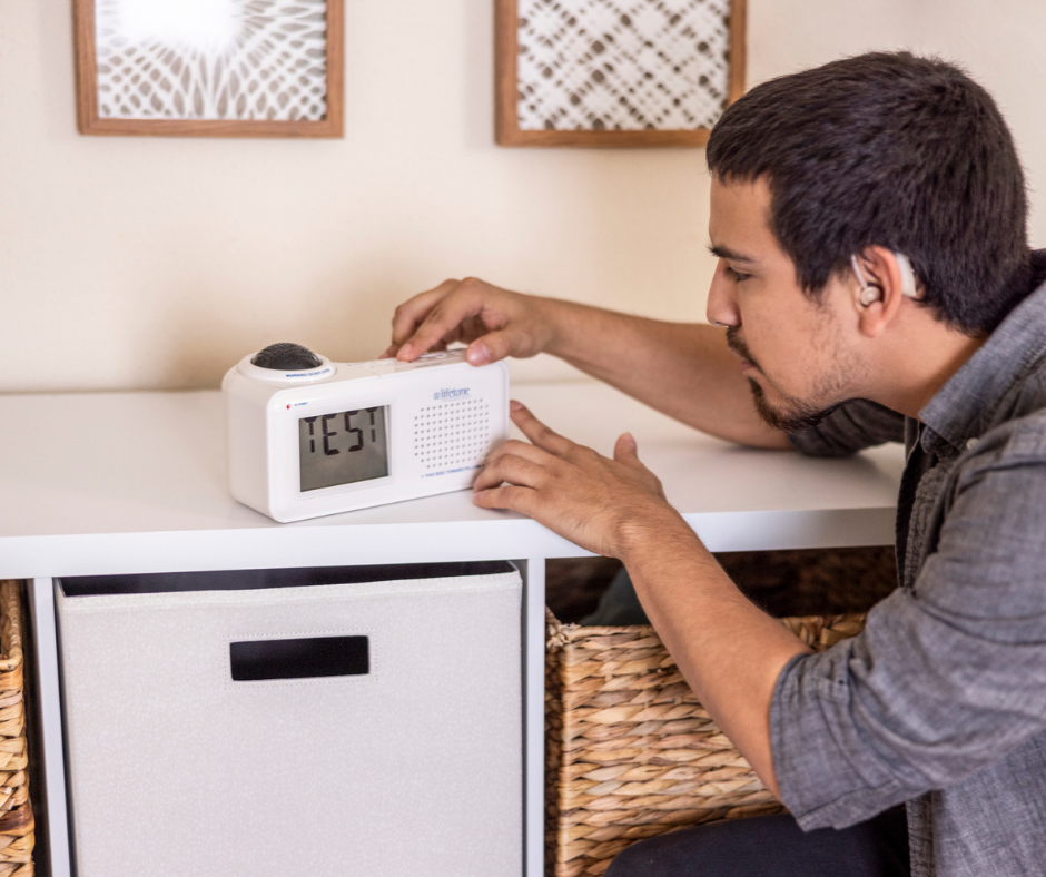 person hard of hearing