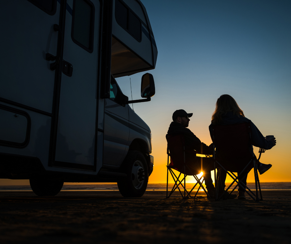 camper van with people